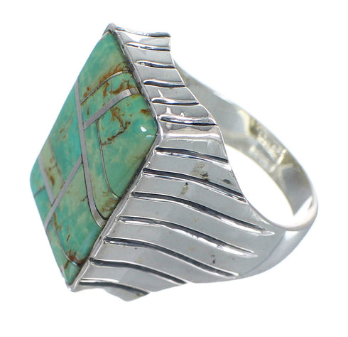 Sterling Silver And Turquoise Ring Size 9-3/4 RX59733